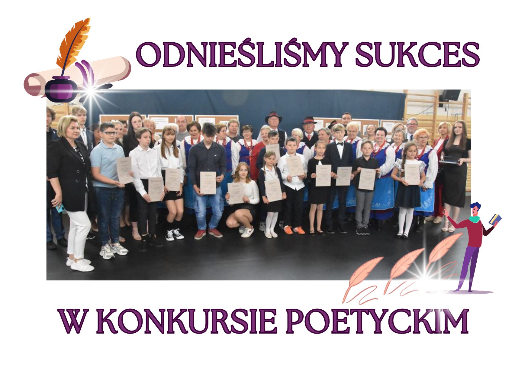 Read more about the article Sukces Darii i Kacpra w konkursie poetyckim